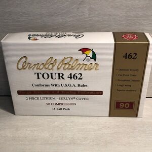 Arnold Palmer TOUR 462 90 Compression 15 Ball Pack NEW OLD STOCK.